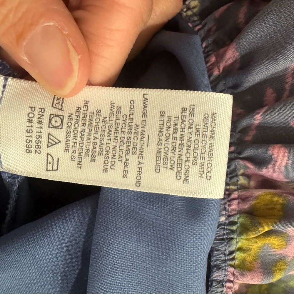Likely Purple Floral Front Tie Tier Midi Dress - Picture 12 of 12